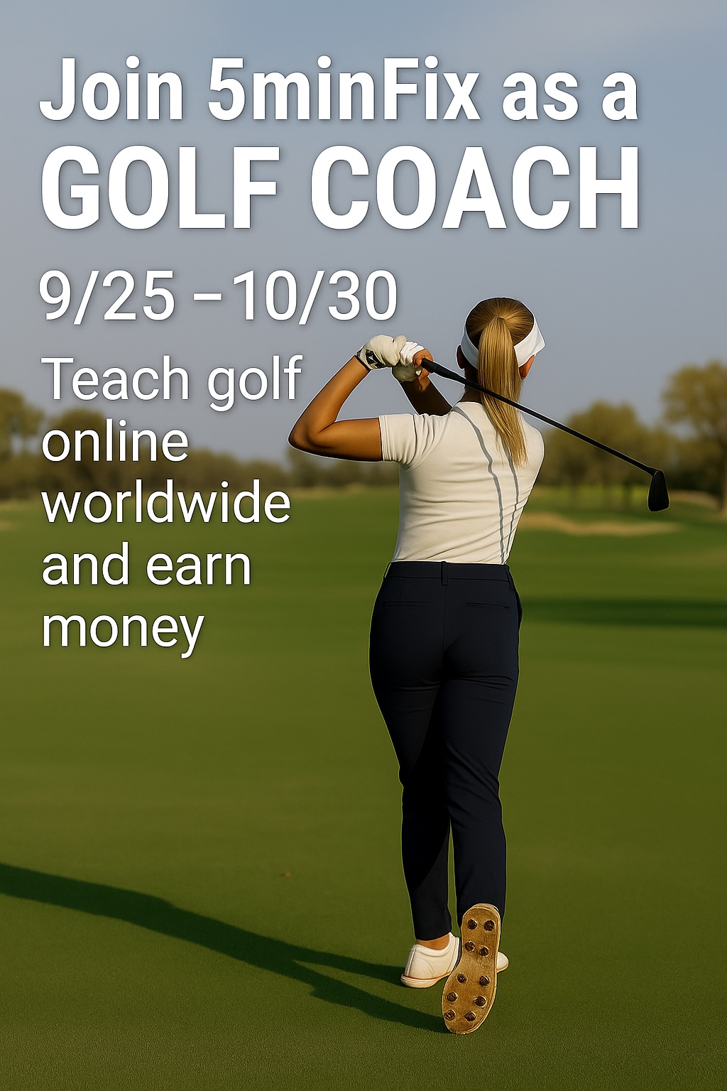 Golf coach giving feedback on 5minFix